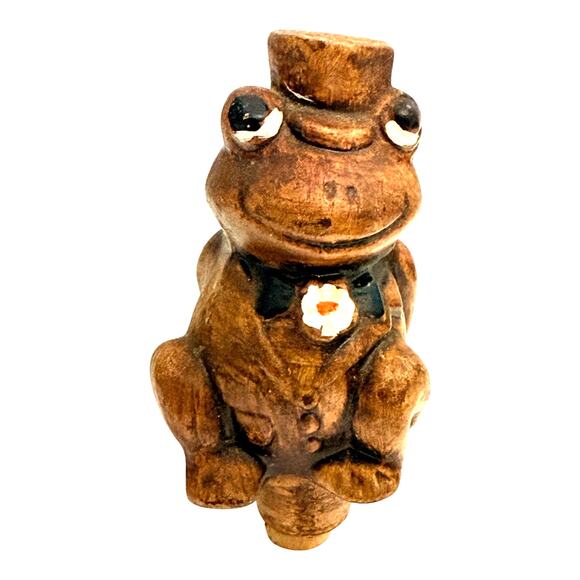 Frogs On A Log Los Angeles California Salt And Pepper Shaker Set Treasure Craft - Picture 9 of 15
